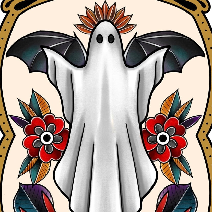 10 Terrifying And Creepy Ghost Tattoo Designs | Styles At Life