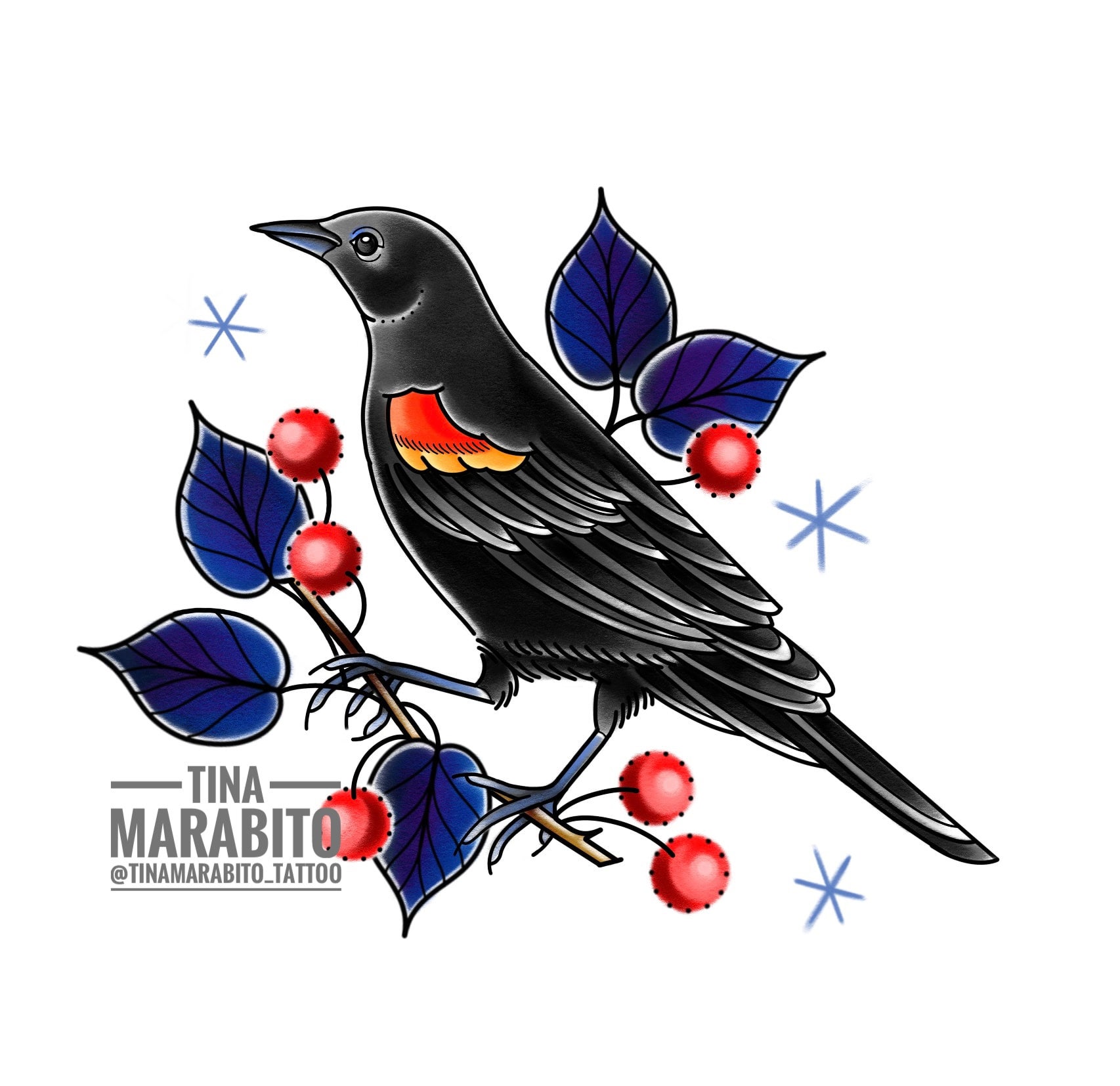 Blackbird Stock Vector Images - Alamy