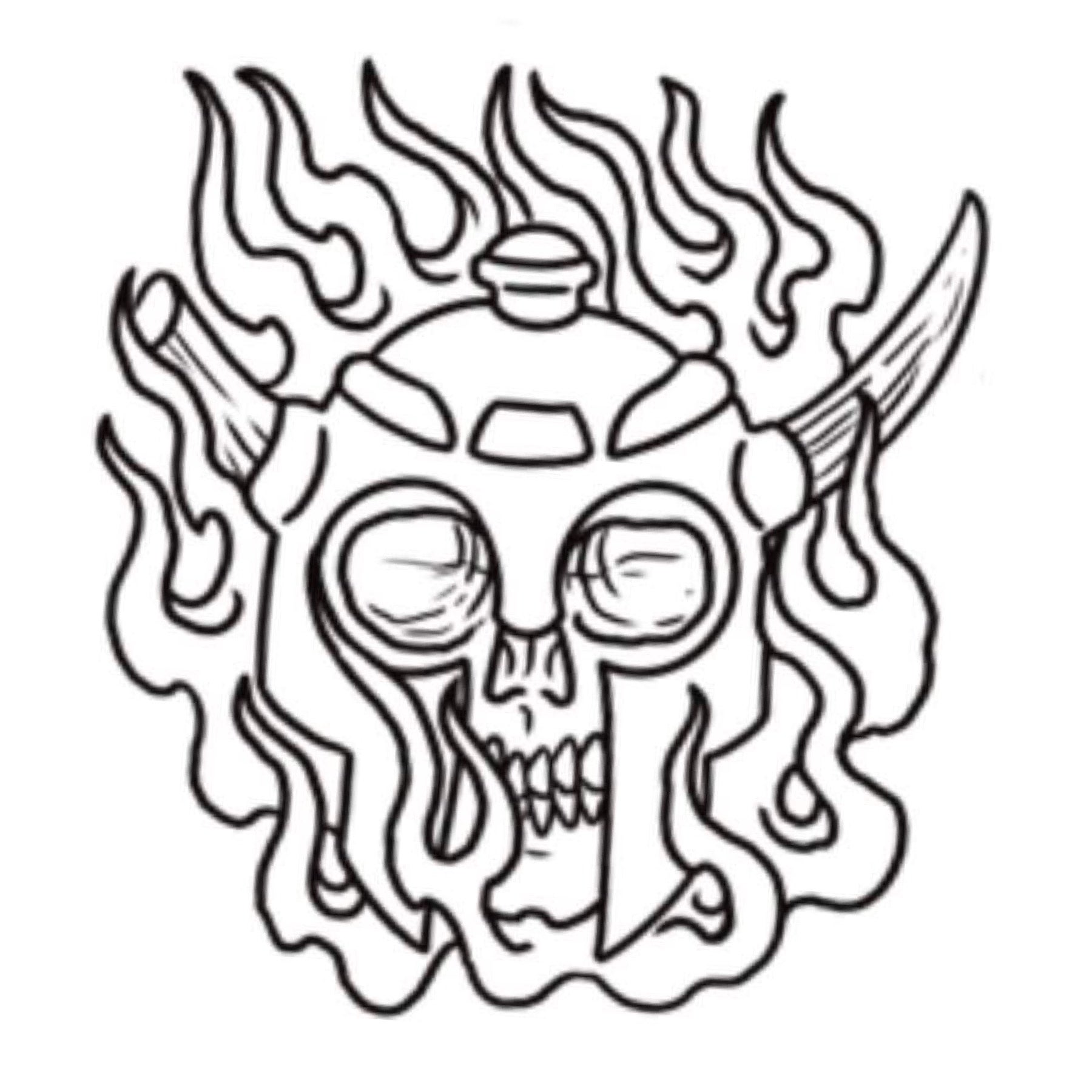 Skull Warrior Tattoo by Jeff Madonna Poppycock Tattoo