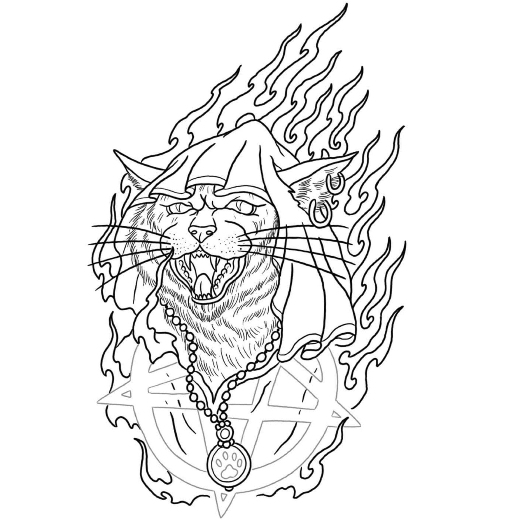 Hell Cat Tattoo By Jeff Madonna Poppycock Tattoo Hell Cat Tattoo By Jeff Madonna Poppycock Tattoo