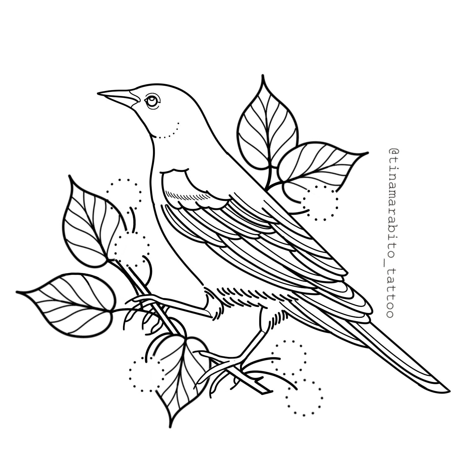 SOLD Red Winged Blackbird Tattoo By Tina Marabito Poppycock Tattoo sold-red-winged-blackbird-tattoo-by-tina-marabito-poppycock-tattoo