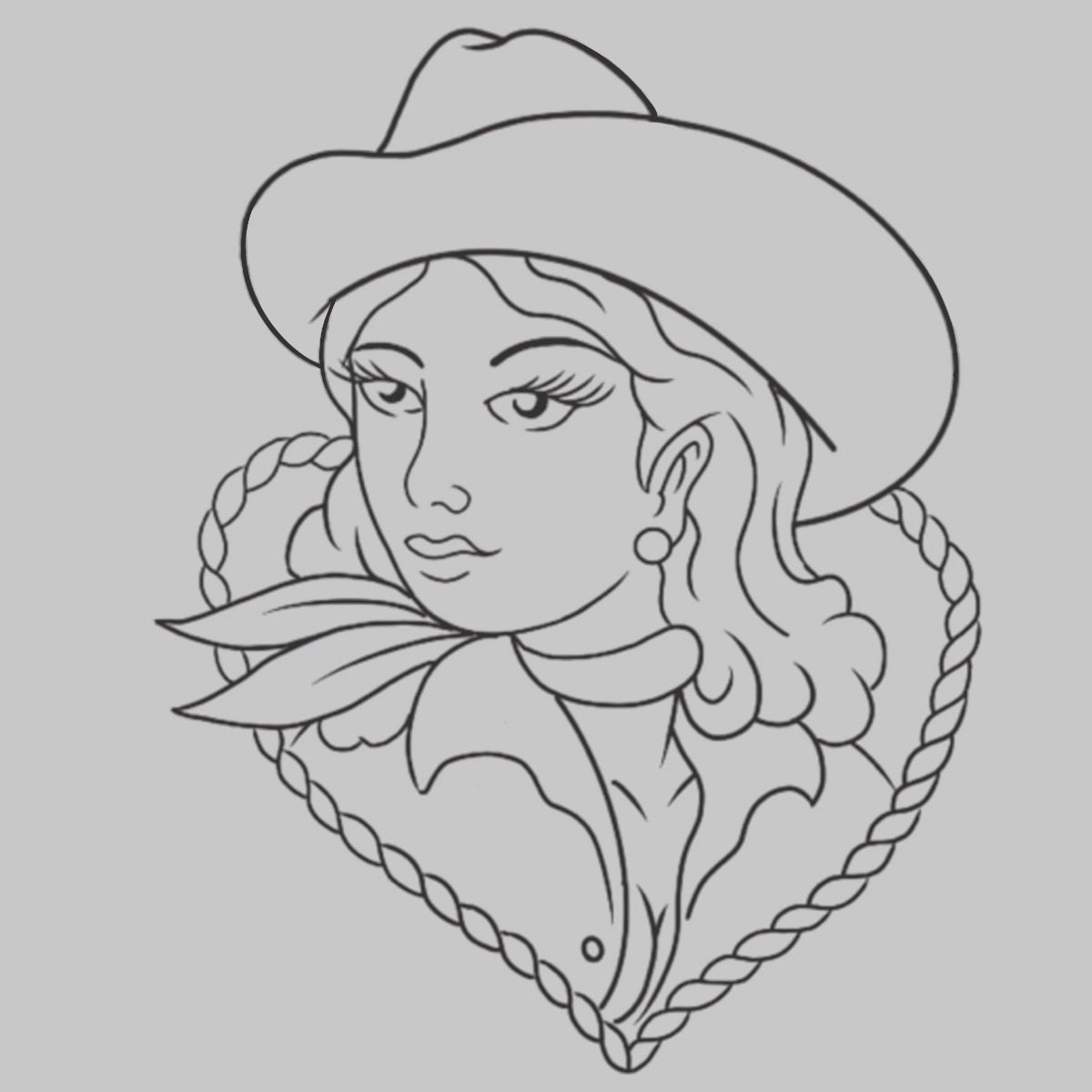 SOLD Cowgirl Tattoo By Jeff Madonna Poppycock Tattoo